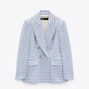 NEW!!! Zara Double Breasted Houndstooth Blazer💙